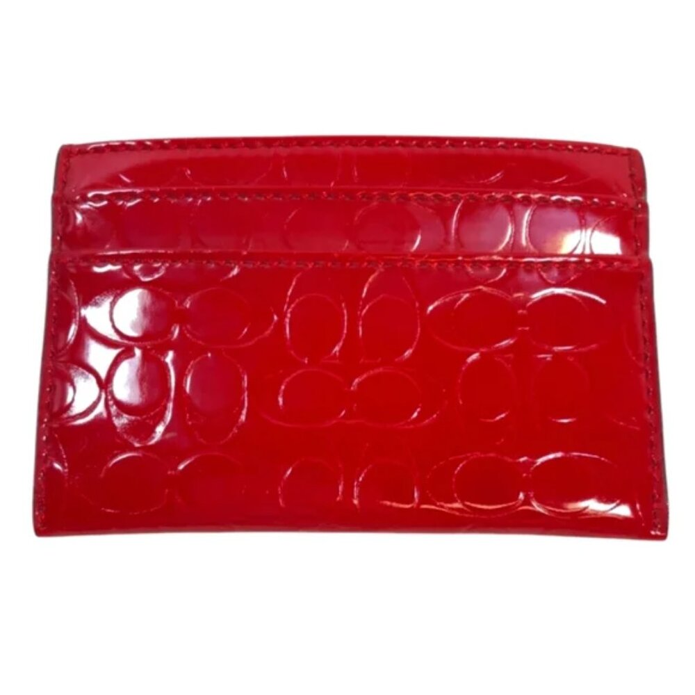 NEW♥️AUTHENTIC Coach Red Card Holder♥️ - Picture 2 of 5
